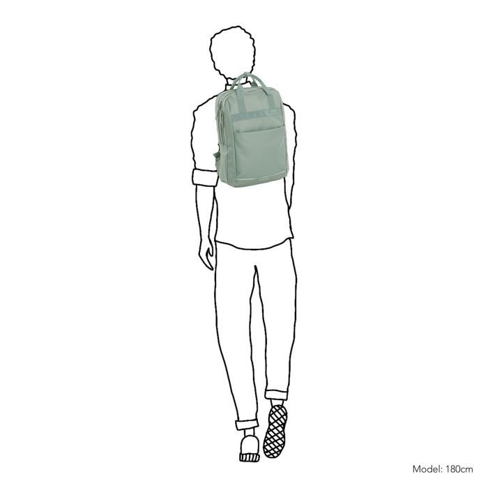 Rucsac impermeabil, universal pentru laptop de 15 inch, Daniel Ray, seria Lubbock, Verde menta [6]