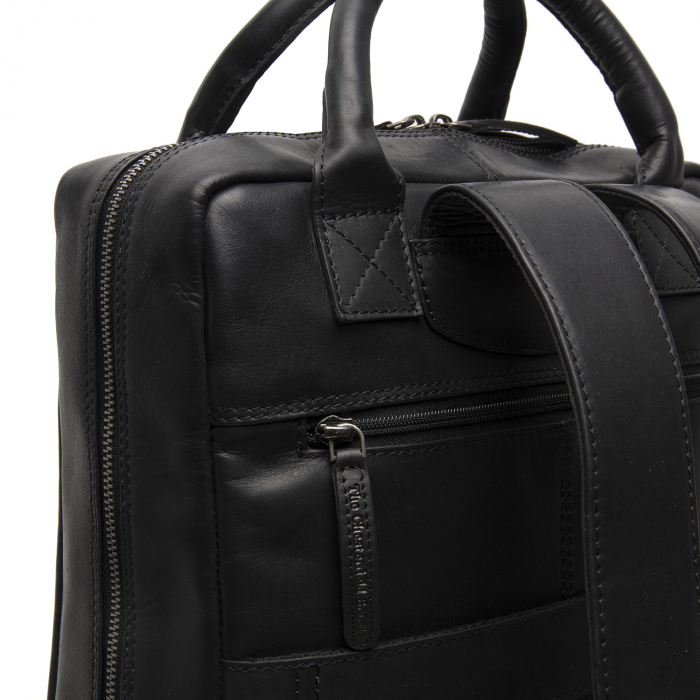 Rucsac laptop 13 inch, The Chesterfield Brand din piele naturala, Georgia, Negru [4]