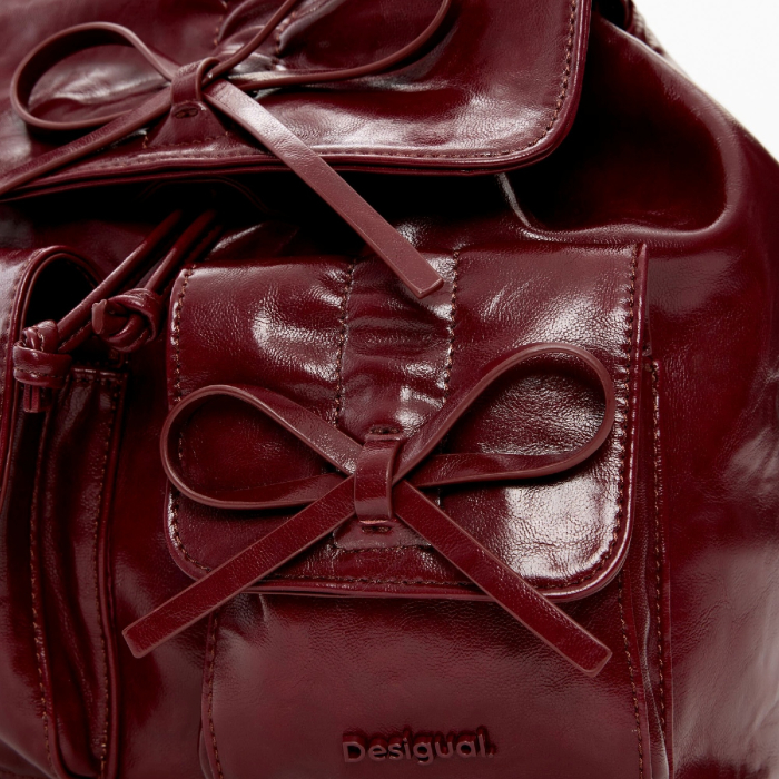 Rucsac mic de dama, Desigual, Candy Bow, Bordo [5]
