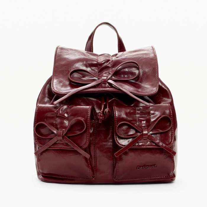 Rucsac mic de dama, Desigual, Candy Bow, Bordo [6]