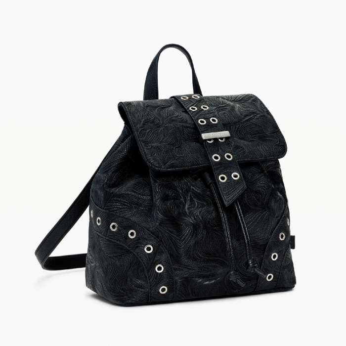 Rucsac mic de dama, Desigual, Leiria, Negru [2]