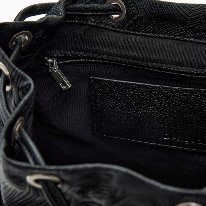 Rucsac mic de dama, Desigual, Leiria, Negru [4]