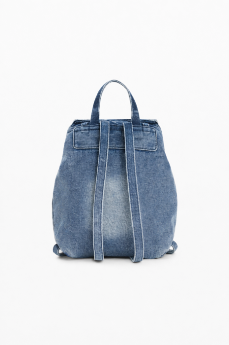 Rucsac mic de dama, Desigual, Logo, denim Albastru [6]