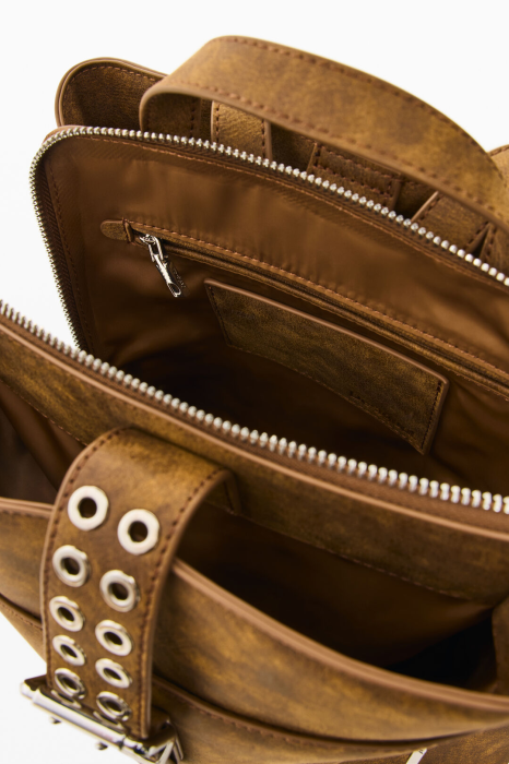 Rucsac mic de dama, Desigual, seria Valentine Sumy - Maro camel [3]