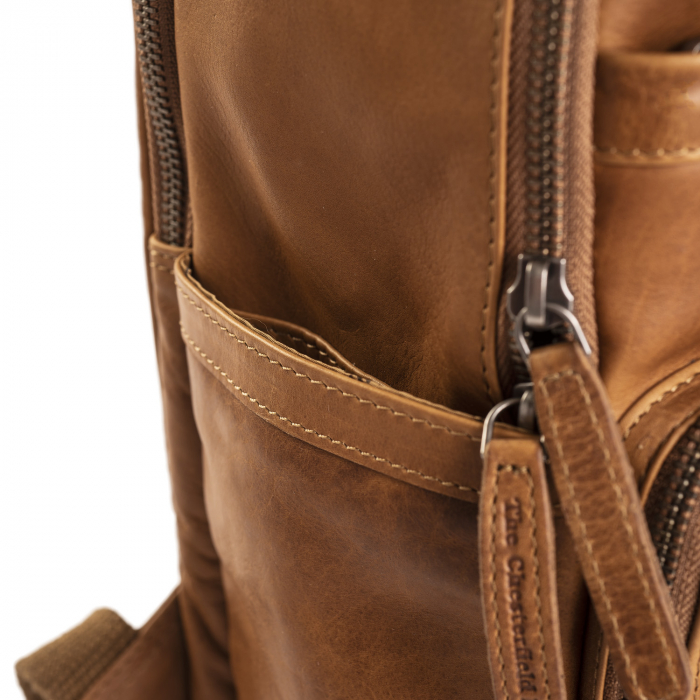 Rucsac pentru laptop de 14 inch si tableta, The Chesterfield Brand, din piele naturala, Austin, Maro coniac [12]