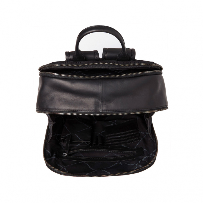 Rucsac pentru laptop de 15 inch The Chesterfield Brand, piele naturala Bangkok, Negru [5]