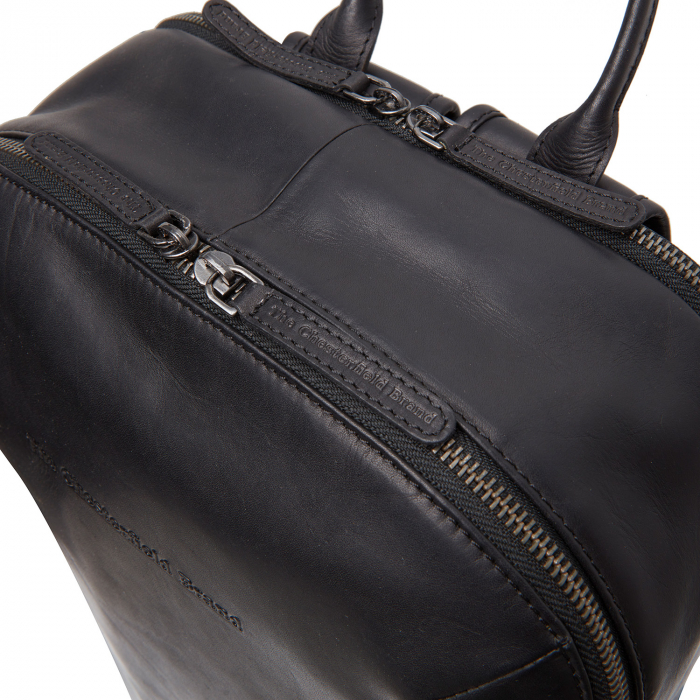 Rucsac pentru laptop de 15 inch The Chesterfield Brand, piele naturala Bangkok, Negru [3]