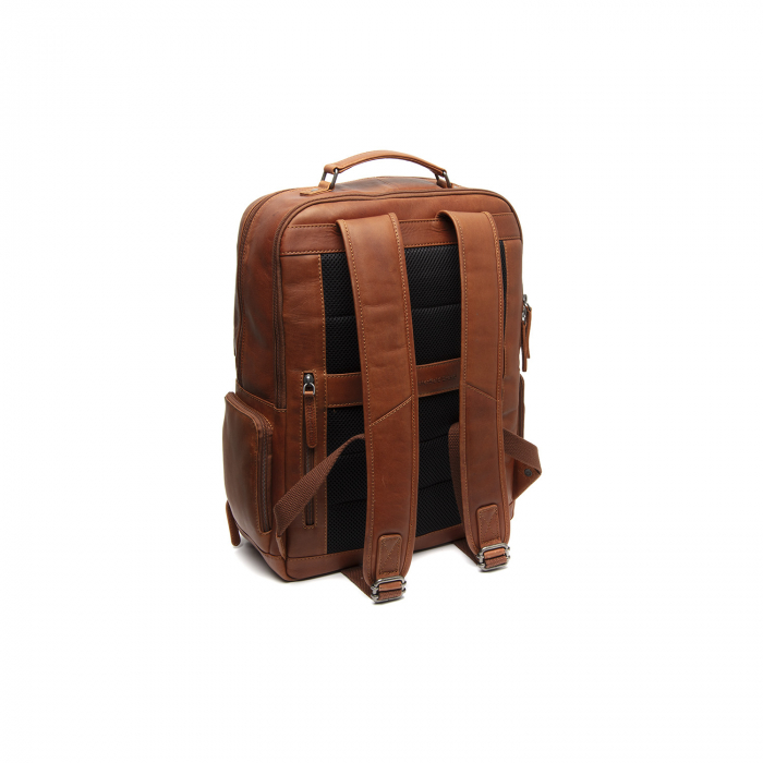 Rucsac pentru laptop de 15,4 inch, The Chesterfield Brand, din piele, model Lennox, Maro coniac [8]