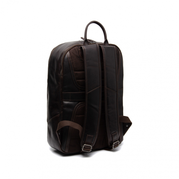 Rucsac pentru laptop de 15 inch The Chesterfield Brand, piele naturala Bangkok, Maro Inchis [2]
