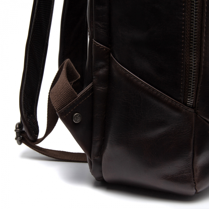 Rucsac pentru laptop de 15 inch The Chesterfield Brand, piele naturala Bangkok, Maro Inchis [6]