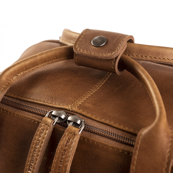 Rucsac pentru tableta si laptop de 14 inch, The Chesterfield Brand, din piele naturala, model Belford, Maro coniac [5]