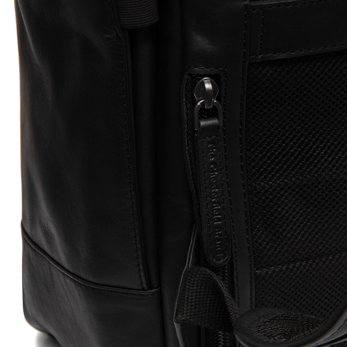 Rucsac pentru tableta si laptop de 15 inch, The Chesterfield Brand, din piele naturala, Calden, Negru [4]