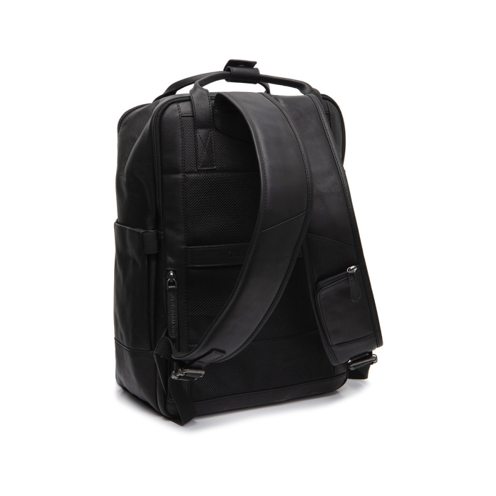 Rucsac pentru tableta si laptop de 15 inch, The Chesterfield Brand, din piele naturala, Calden, Negru [6]