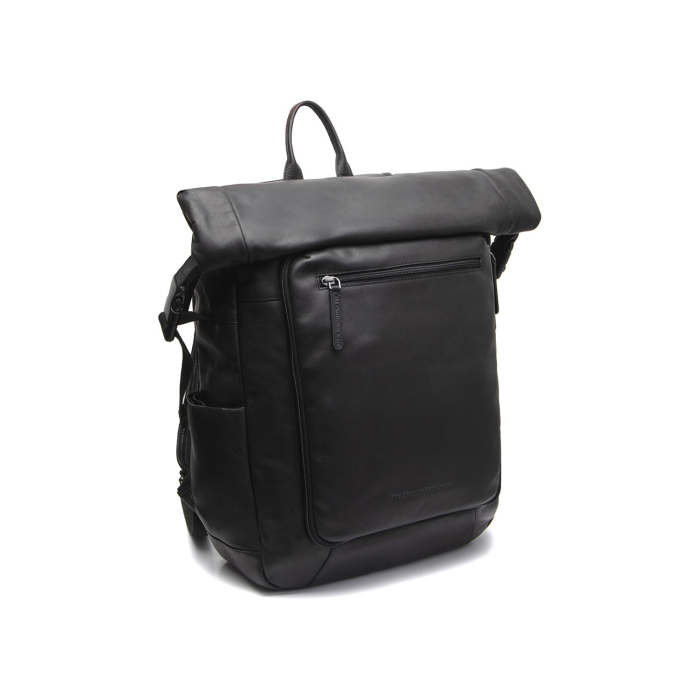 Rucsac pentru tableta si laptop de 16 inch, The Chesterfield Brand, din piele naturala, Remo, Negru [1]