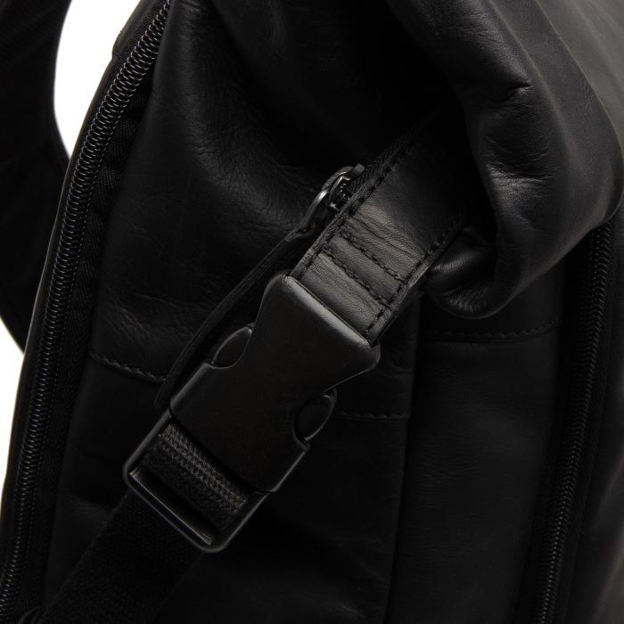 Rucsac pentru tableta si laptop de 16 inch, The Chesterfield Brand, din piele naturala, Remo, Negru [8]