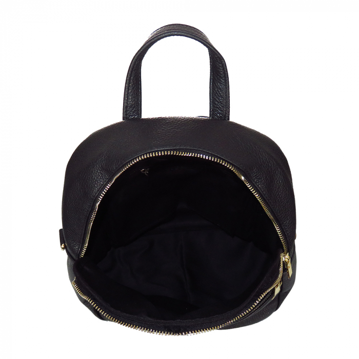 Rucsac piele neagra cu fermoare model 58254 [4]