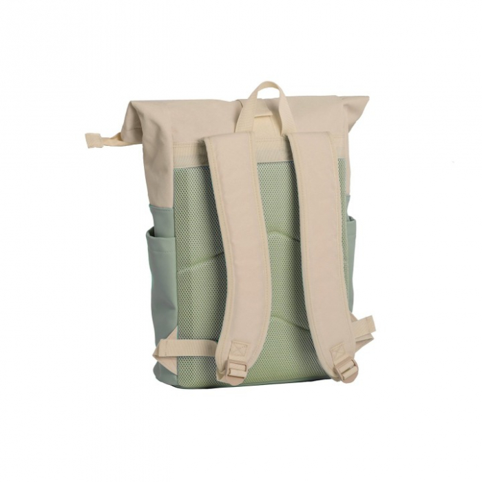 Rucsac Rolltop impermeabil Daniel Ray 15,6 inch Pittsburgh, Verde menta / Bej [5]