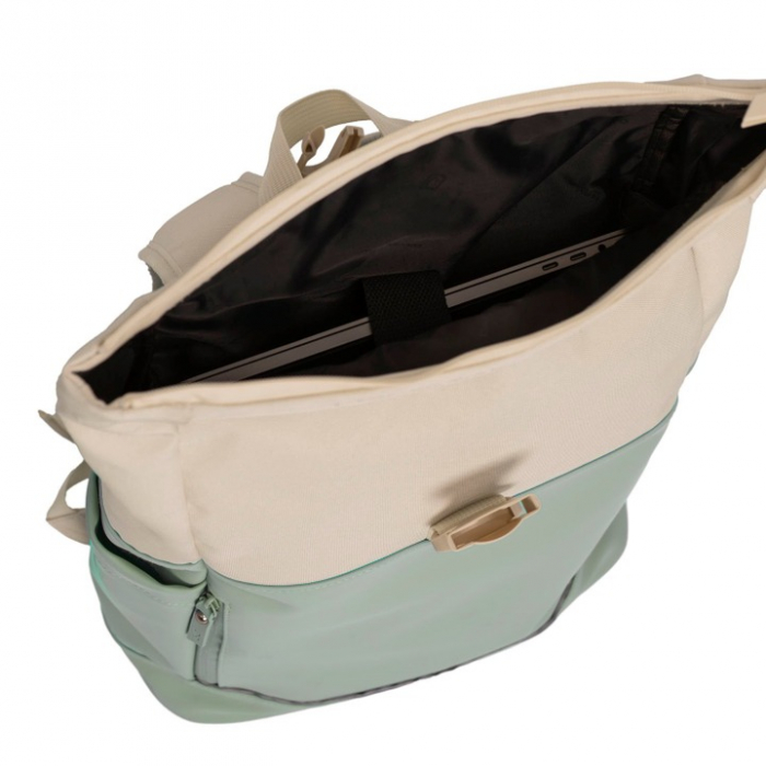 Rucsac Rolltop impermeabil Daniel Ray 15,6 inch Pittsburgh, Verde menta / Bej [2]