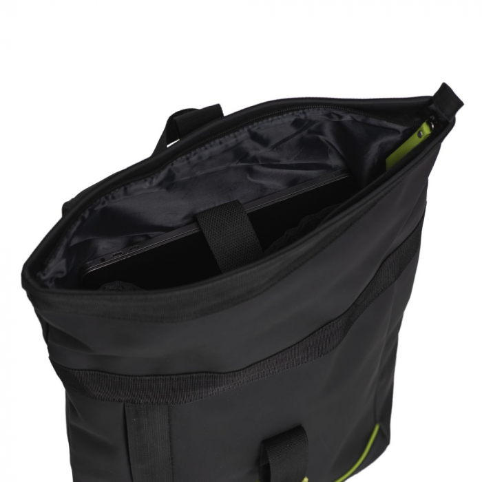 Rucsac Rolltop impermeabil, Daniel Ray, seria Newcastle, Negru / Lime [2]