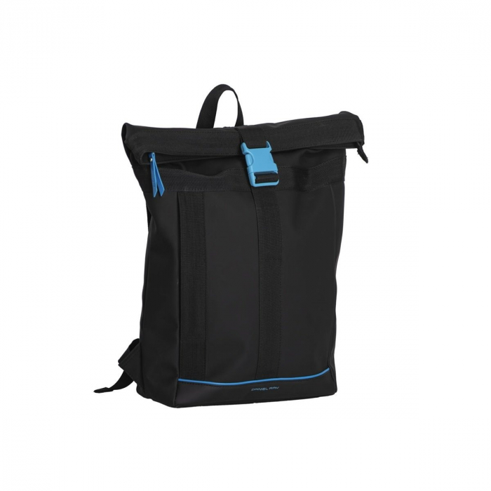 Rucsac Rolltop impermeabil, Daniel Ray, seria Newcastle, Negru / Albastru [1]