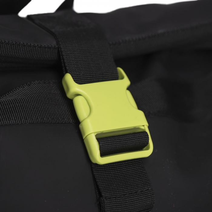 Rucsac Rolltop impermeabil, Daniel Ray, seria Newcastle, Negru / Lime [3]