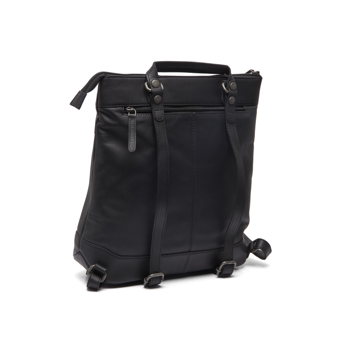 Rucsac si geanta, 2 in 1, The Chesterfield Brand, din piele naturala, Caldero, Negru [6]