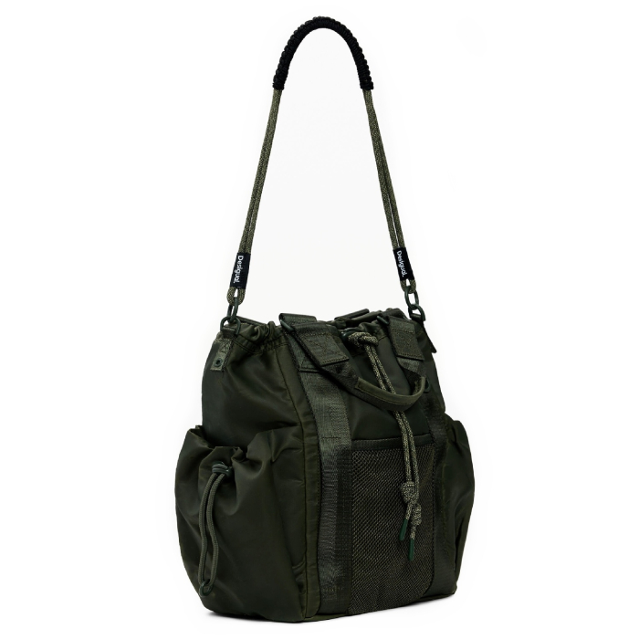 Rucsac si geanta de dama, Desigual, Modular Discover, Verde army [7]