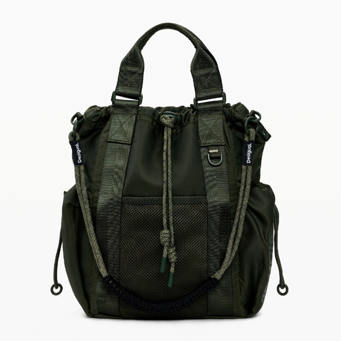 Rucsac si geanta de dama, Desigual, Modular Discover, Verde army [2]