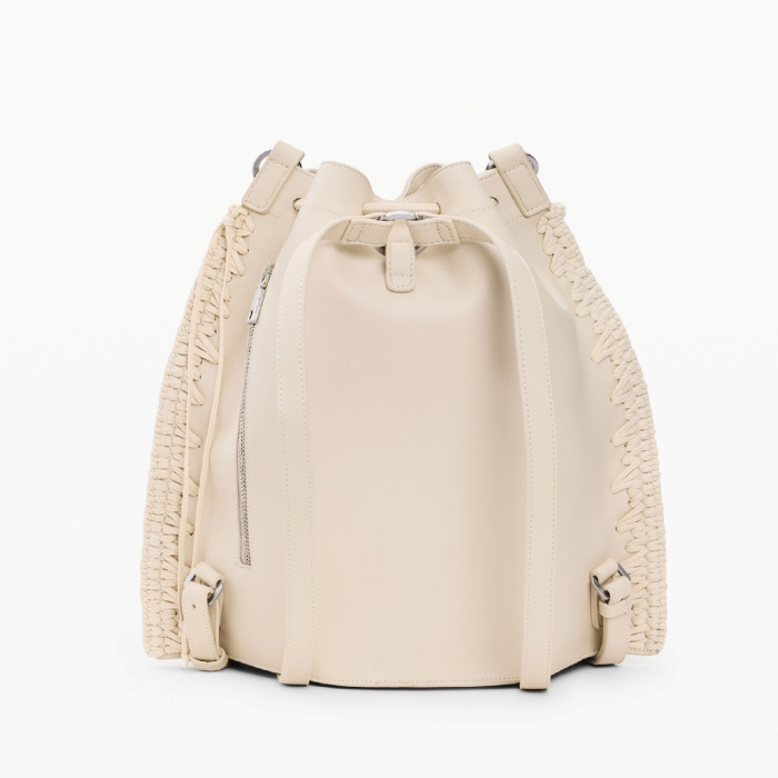 Rucsac si geanta de dama, Desigual, seria Gallium Harlan, Bej crud [6]