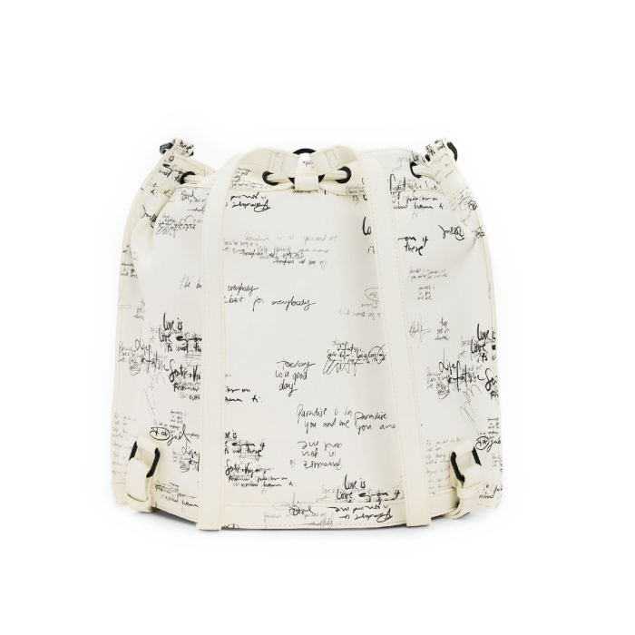 Rucsac si geanta de dama, Desigual, seria Indio Harlan, Bej [8]