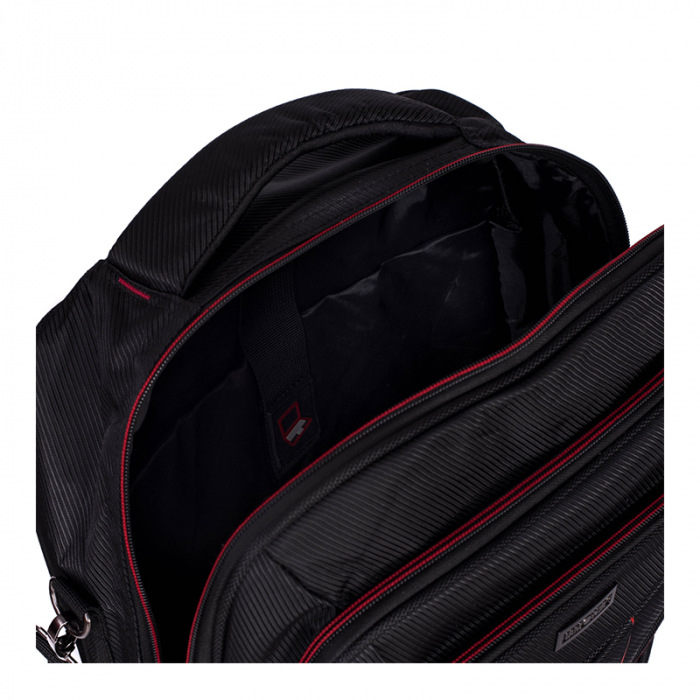 Rucsac si geanta pentru laptop, Lamonza, din material textil, model Riga 15 inch, Negru [3]