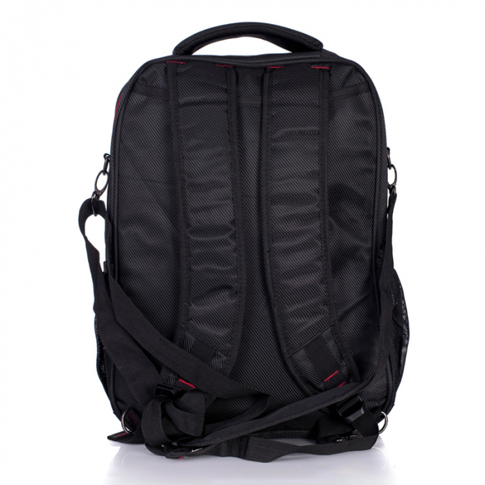 Rucsac si geanta pentru laptop, Lamonza, din material textil, model Riga 15 inch, Negru [2]