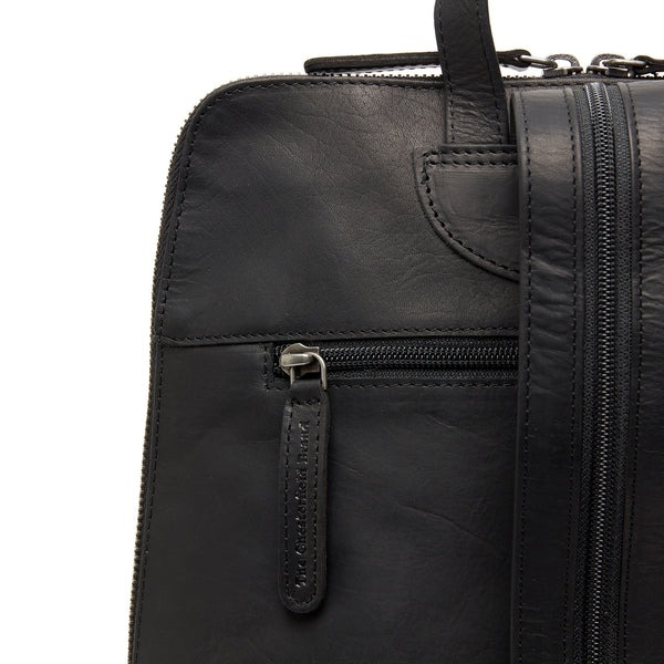 Rucsac The Chesterfield Brand din piele moale, Amanda, Negru [2]