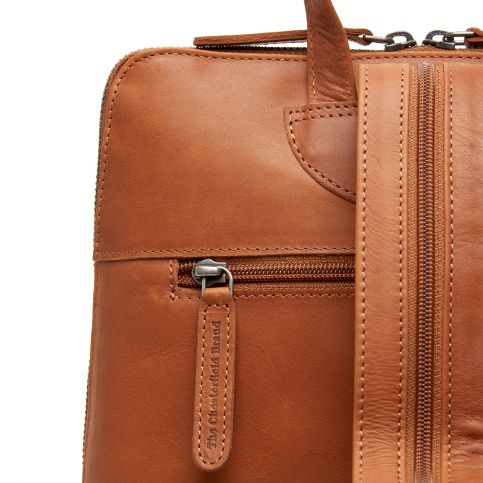 Rucsac The Chesterfield Brand din piele moale, Amanda, Maro coniac [6]