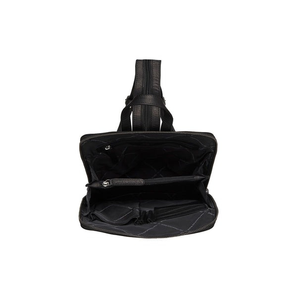 Rucsac The Chesterfield Brand din piele moale, Amanda, Negru [3]