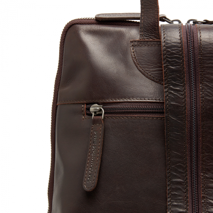 Rucsac The Chesterfield Brand din piele moale, Amanda, Maro inchis [4]