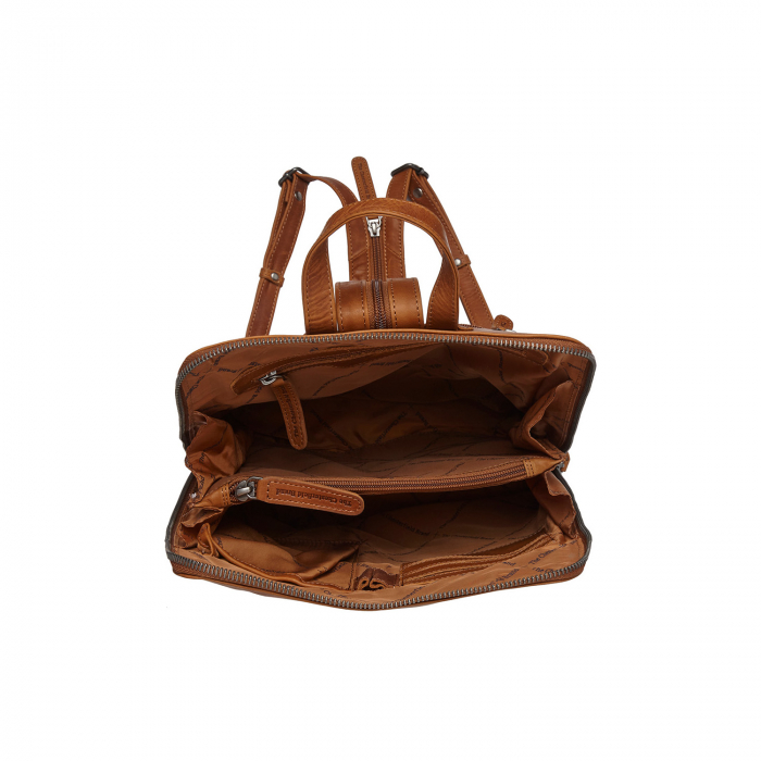Rucsac The Chesterfield Brand din piele moale, Amanda, Maro coniac [3]