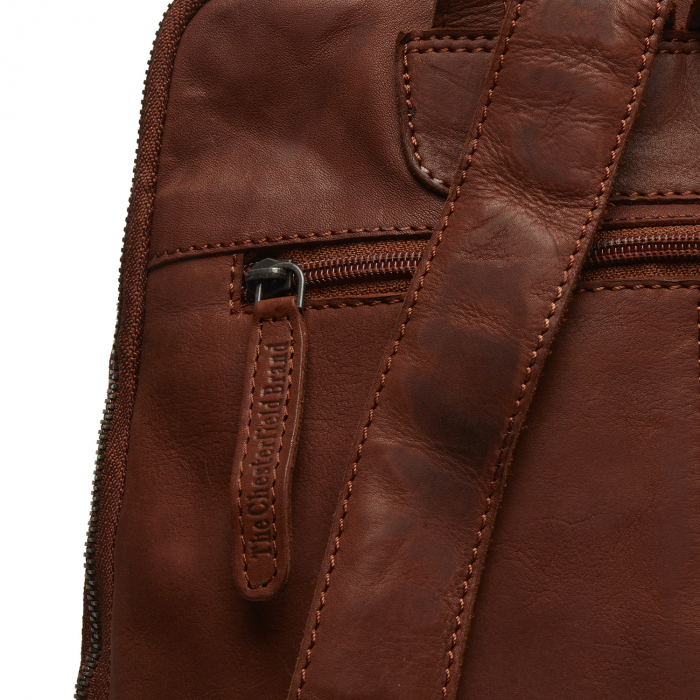 Rucsac The Chesterfield Brand din piele moale, Bern, Maro coniac [5]