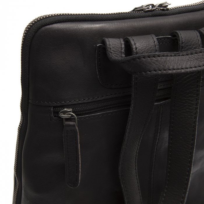 Rucsac The Chesterfield Brand din piele moale, Bern, Negru [4]