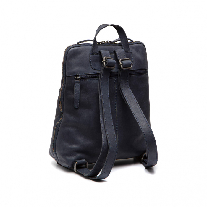 Rucsac The Chesterfield Brand din piele moale, Bern, Albastru inchis [5]