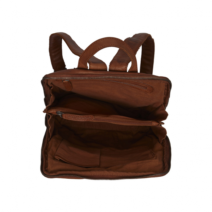 Rucsac The Chesterfield Brand din piele moale, Bern, Maro coniac [3]
