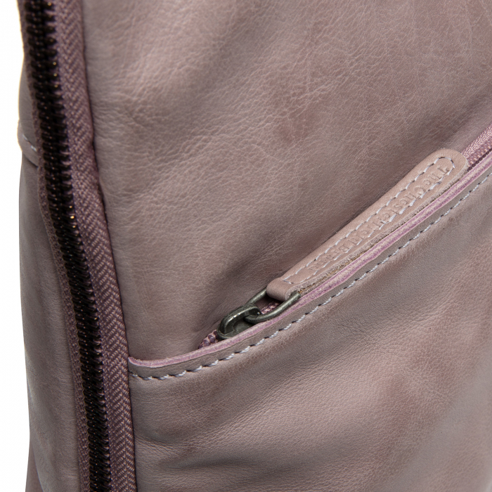 Rucsac The Chesterfield Brand din piele moale, Bern, Lavender Liliac [3]
