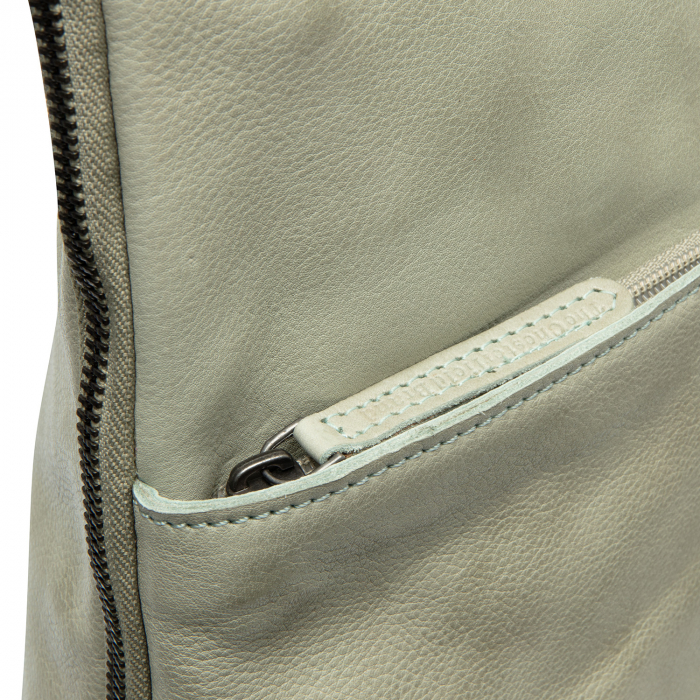 Rucsac The Chesterfield Brand din piele moale, Bern, Verde marin [5]