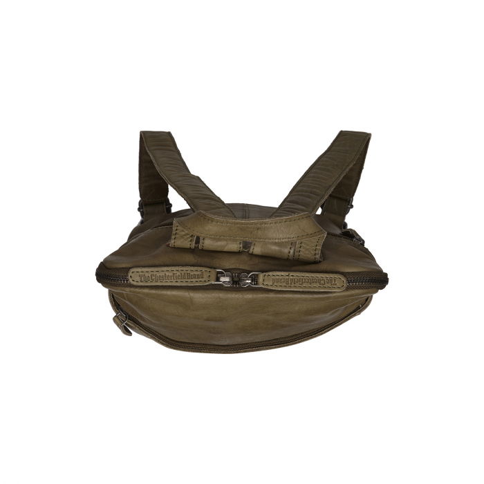 Rucsac The Chesterfield Brand din piele moale, Bern, Verde olive [5]