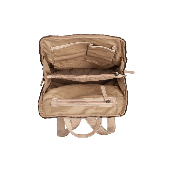 Rucsac The Chesterfield Brand din piele moale, Bern, Bej [2]
