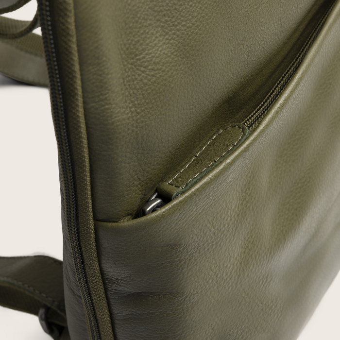 Rucsac The Chesterfield Brand din piele moale, Ilara, Verde olive [6]