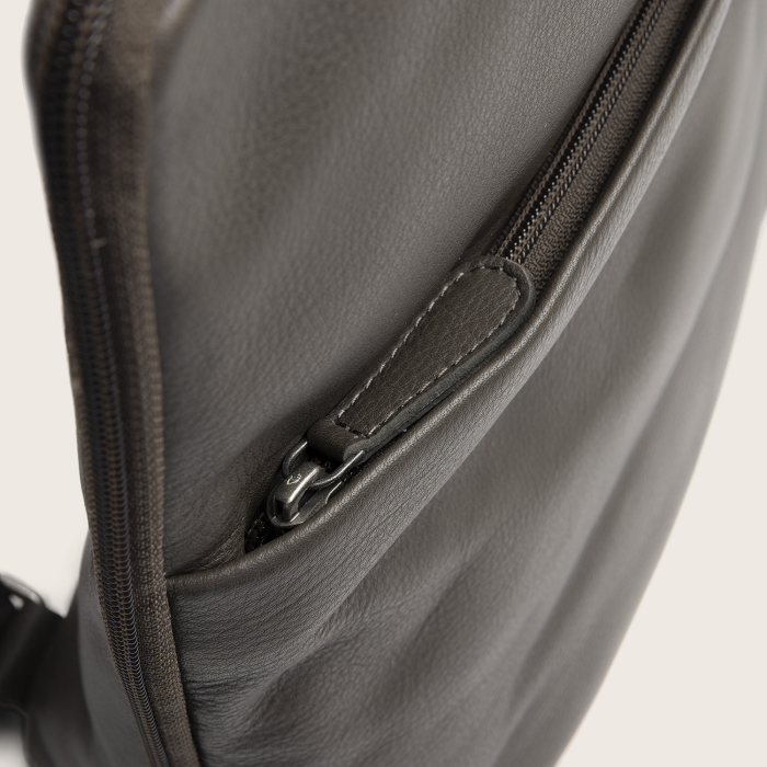 Rucsac The Chesterfield Brand din piele moale, Ilara, Gri inchis [9]