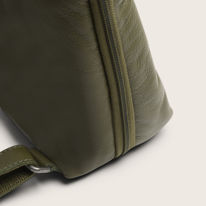 Rucsac The Chesterfield Brand din piele moale, Ilara, Verde olive [10]