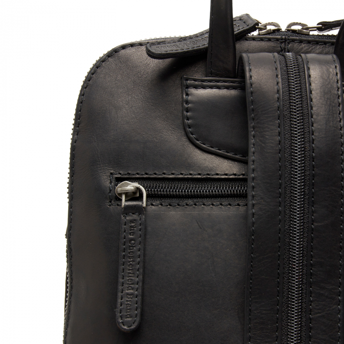 Rucsac The Chesterfield Brand din piele moale, Vivian, Negru [5]