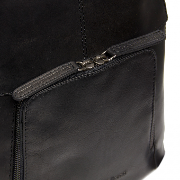 Rucsac The Chesterfield Brand din piele moale, Vivian, Negru [4]